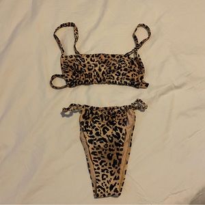 PACSUN KENDALL & KYLIE leopard print bikini set
